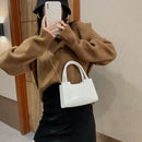 Retro Shoulder Handbag Alligator PU Solid Crossbody Bag for Lady Top-handle Tote
