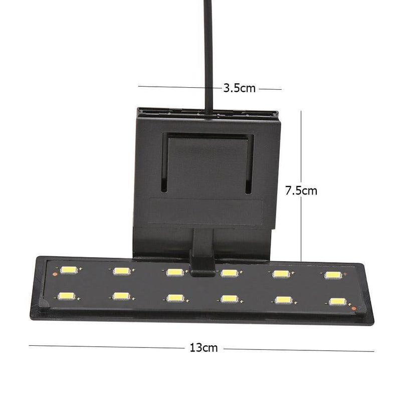 5W LED Waterproof Aquarium Lamp Fish Tank Aquatic Plants Grow Clip Light Newly