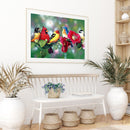 Bird on Branch Oil Paint By Numbers Kit Frameless Drawing Picture Wall Decor