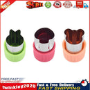 3pcs Star Heart Rabbit Shape Vegetables Cutter Cooking Baking Molds (A) Newly