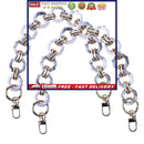 Purse Chains 2 Pieces Hand Bag Chain Strap for Ladies Shoulder Cross Body Bag