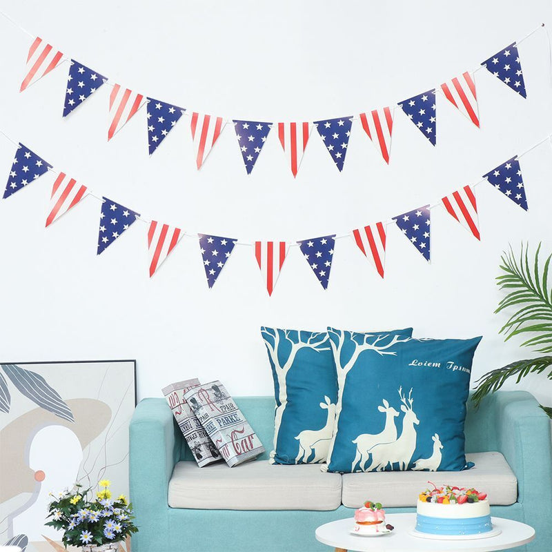 Decoration Flag American Independence Day Bunting Banners Platinum Jubilee