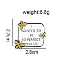 Fashion Letter Brooch Lapel Pins Backpack Jacket Clothes Denim Shirt Decor Ba