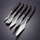 Mixed 5Pcs Stainless Steel Scraper Set Spatula Spatula for Artists Oil Painting We