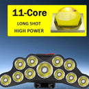Waterproof Headlight Super Bright Head Torch 11LED CampingFishing Headlamp H4J9