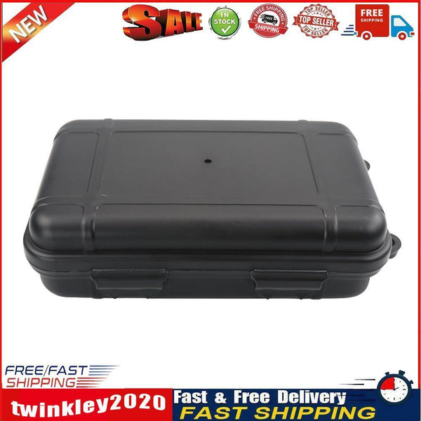 Outdoor Waterproof Sealed Box Shockproof EDC Tools Storage Case (Black XL) Newly