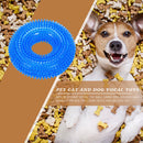 Bite Resistant Large Golden Retriever Circle Ring Thorn Molar Ball (L Blue)