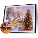 DIY Diamond Painting Kits Full Round Drill Christmas Village Crafts Home Decor