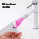 Silicone Faucet Extender Gadget Children Washing Splash-Proof Device (Pink)