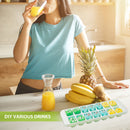 Ice Cube Trays Silicone - Molds Ice Cubes Maker for Whiskey Cocktails Bourbon