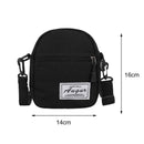 3pcs Women Canvas Patchwork Crossbody Bag Casual Mini Handbags (Black)