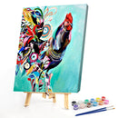 Rooster Portrait Made 40x50cm Oil Paint By Numbers Picture DIY Painting