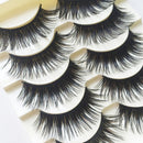 Cosmetic Cross Makeup Eye Lash Long Extension Black False Eyelashes Thick