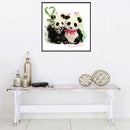 5D DIY Full Drill Diamond Painting Panda Love Cross Stitch Embroidery Kits