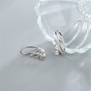 Sparkling Wedding Earrings Angel Wings Ear Cuff Ear Clip Without Piercing