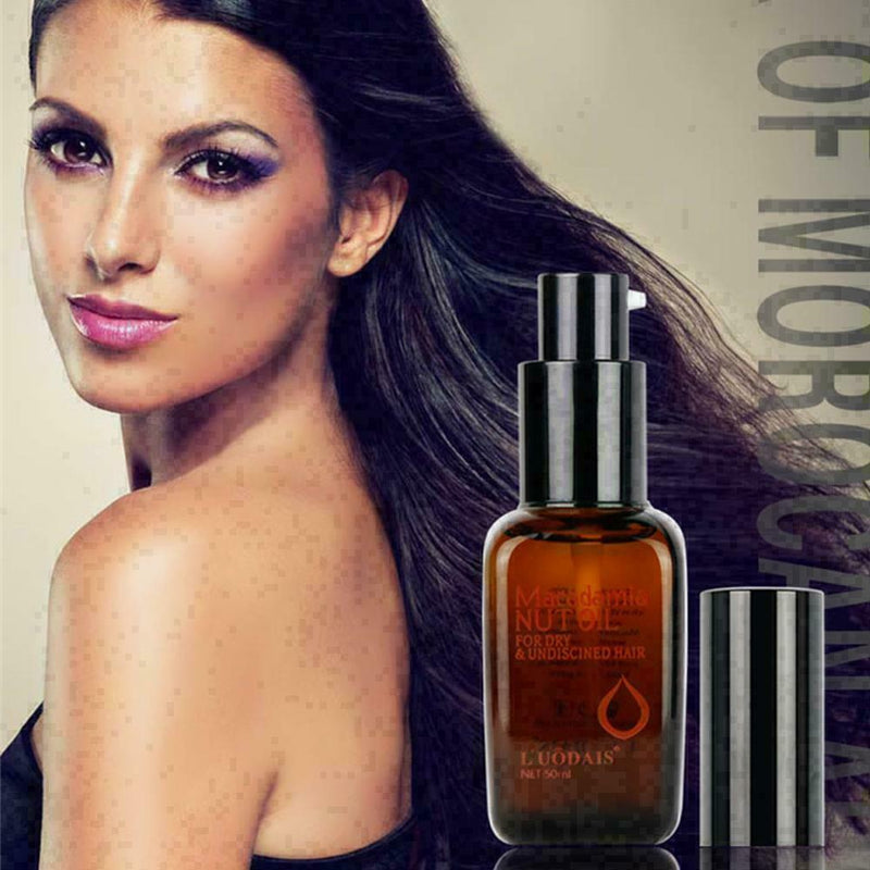 1 PCS Pure Moroccan Argan Oil Macadamia Nut Oil Hair Treatment Scalp C6K1 & N5X2