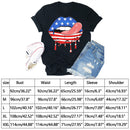 Independence Day Print Tongue Tea T-Shirt (Black S)