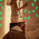 Easter Bunny PVC Stickers Glow in The Dark Luminous Decals Festival Decorat