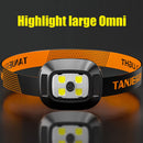 Waterproof 4 LED Flashlight 3 Modes 500LM Headlight for Fishing Cycling Newly