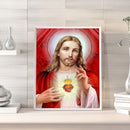 Full Embroidery Stamped Jesus DIY 11CT Eco-Cotton Thread Cross Stitch Needlework
