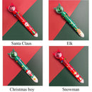 Elk Xmas Boy Ten Color Pen Stationery Christmas Ballpoint Pen Santa Claus