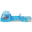 3pcs Kids Beach Pool Tent Indoor Foldable Fun Polka Dot Play Houses (B)
