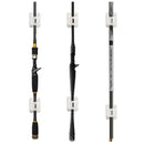 2pcs Wall Mounted Fishing Rod Racks Storage Clips Clamps Holder Rack Organi