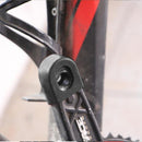 2pcs/set Bicycle Crankset Crank Wheel Protective Sleeve Protector (Black)