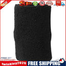 1 Pair Sweatband Towel Hand Band Gym Tennis Wristbands Wrist Support(Black)