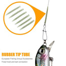 Terminal Carp Fishing Rubber Anti Wrap Pin Tail Rubber Tubes Fishing Accessories