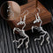 Wedding Party Girl Skeleton Drop Earrings Novel Dangle Earrings Horse Pendant