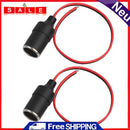 2pcs 12V 10A Max 120W Car Cigarette Lighter Charger Cable Female Male Ste