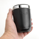 Push Type Portable LED Car Ashtray Cigarette Cylinder Holder (Black) Newly