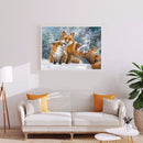 Snow Fox Diamond Painting Full Round Drill Home Decoration for Bedroom