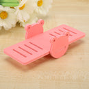 Small Animal Cage Nest Accessories Frog Pet Hamster Seesaw Play Toys (Pink)