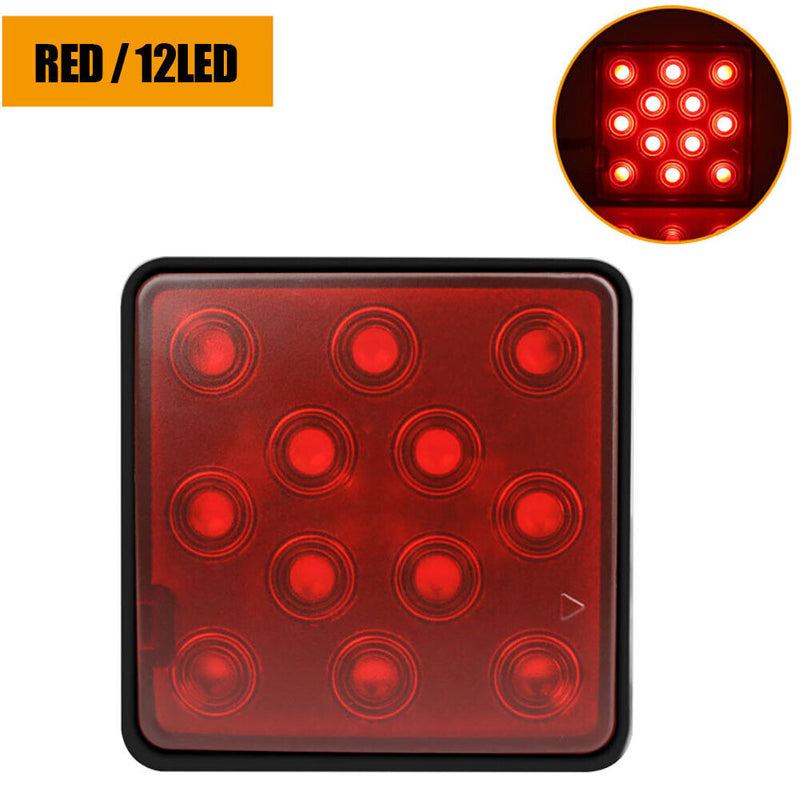 Warning Taillight 12LED Car Brake Light for Trailer Truck Pickup (Red) Newly