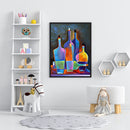 Oil Paint By Numbers Bottle Frameless Picture Craft Kit for Room Decoration