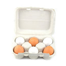 6pcs Kids Wooden Simulation Eggs Kitchen Pretend Play Easter Decor Children Toys