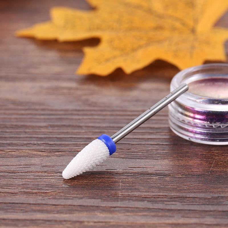 Nail Cone Tip Ceramic Drill Bits Electric Manicure Drills Pedicure Grinding Head