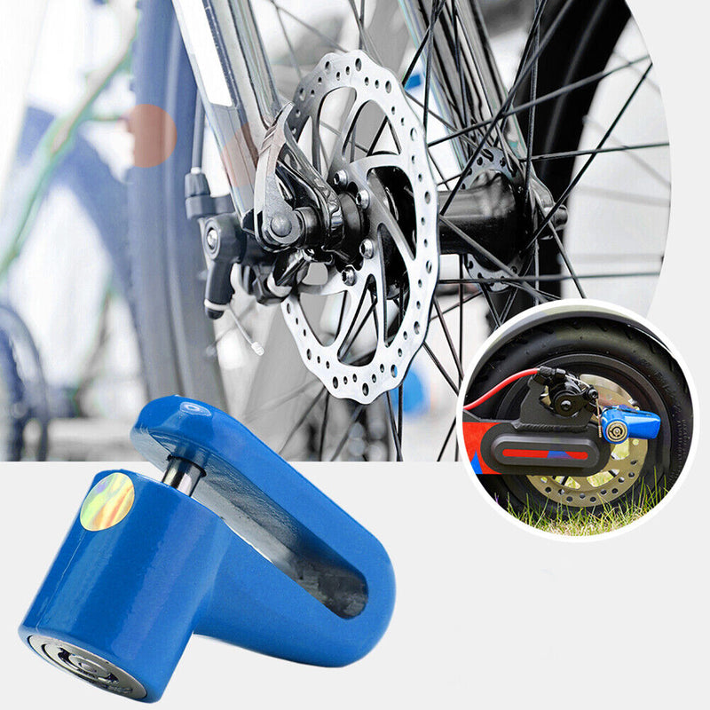 Anti-Theft Wheels Disc Brakes Lock w/ Lock Frame for M365 Scooter (Blue) Newly