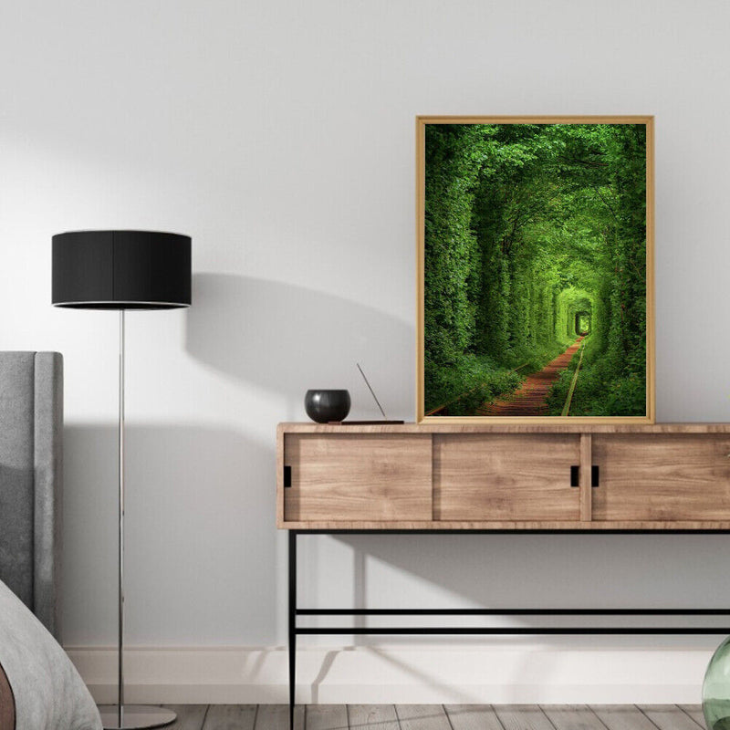 DIY Digital Picture Quiet Tunnel Frameless Oil Painting By Number Handicrafts