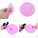 Foldable Silicone Paint Palette Mat Nail Art Stamping Pad DIY Tool(Pink) Newly
