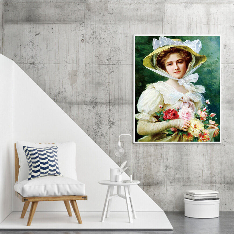 Noblewoman Oil Paint By Numbers Kit DIY Drawing Picture for Adults Home Decor