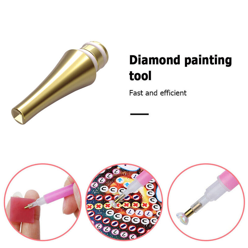 Diamond Painting Metal Point Pen Golden Metal Head Removable Replacement Tool