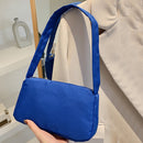 Women Handbag Nylon Casual Crossbody Shoulder Underarm Tote Bag (Navy Blue)