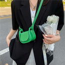 Women Small Leather Messenger Handbag Solid Mini Lipstick Shoulder Totes Bags