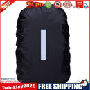 Waterproof Backpack Rain Cover Antislip Cross Buckle Strap (Black M)