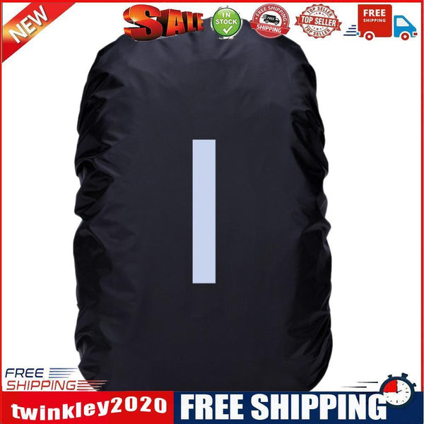 Waterproof Backpack Rain Cover Antislip Cross Buckle Strap (Black M)