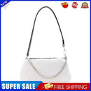 Retro Animal Chain Underarm Bags Purse Women Plush Top-handle Clutch (6)