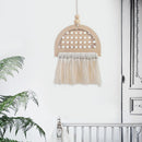 Living Room Boho Hand-woven Tapestry Wall Art Wall Hanging Photo Clip
